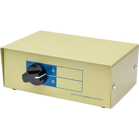 Connectronics DB9 2-Way AB Switch Box Input and Output have Female Termination