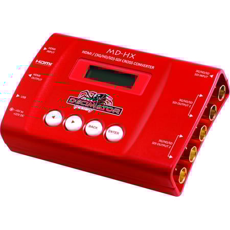 Decimator Design MD-HX Mini 3G/HD/SD-SDI to HDMI Cross Converter with Scaling & Frame Rate Conversion