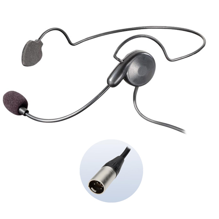 Eartec CYB5XLR/M Cyber Lightweight Single-Ear Headset for Clear-Com / RTS / Telex - 5-Pin XLR