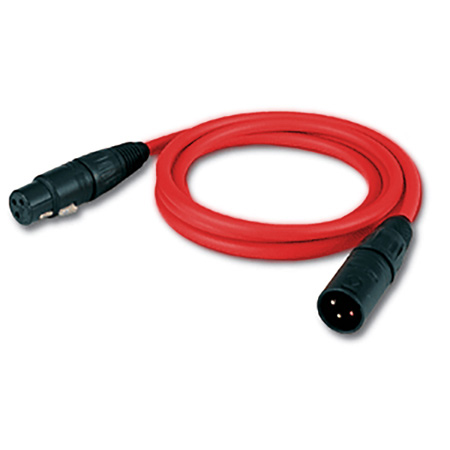 Canare Star Quad Mic Cable XLRM-XLRF - 25ft Red