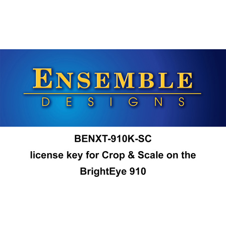 Ensemble Designs BENXT-910K-SC BrightEye NXT 910-SC Crop and Scale License for the BENXT-910 (download)