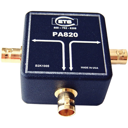 ETS PA820 AES/EBU 75 Ohm Digital Audio Splitter with BNC Connectors