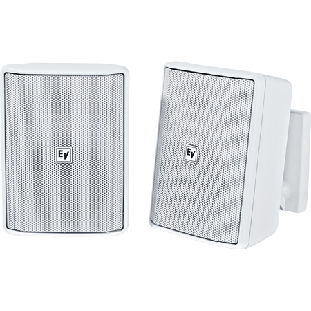 Electro-Voice EVID-S4-2TW Quick install Speaker 4 Inch Cabinet 70/100V - White - IP54 - Captive Screws on Wall Bracket