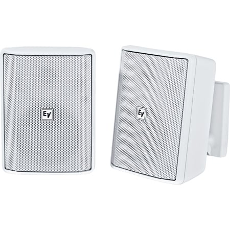 Electro-Voice EVID-S4-2TW Quick install Speaker 4 Inch Cabinet 70/100V - White - IP54 - Captive Screws on Wall Bracket