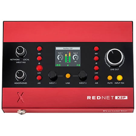 Focusrite REDNET X2P 2x2 Analog I/O With 2x Mic Pres Headphone and Line Output - PoE Supplied