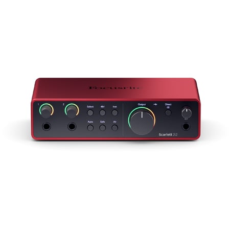 Focusrite AMS-SCARLETT-2I2-4G 4th Generation USB Audio Interface with Ultra-low-noise Mic Preamps