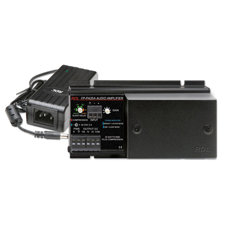 RDL FP-PA35A 35 W Mono Audio Amp - 25 V / 70 V / 100 V with Power Supply