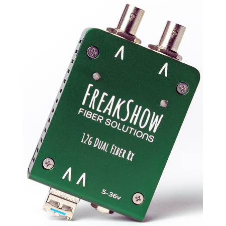 Freakshow HD FBRX-O SD to 12G-SDI Dual SDI to Fiber Reciever - Straight Pin Power