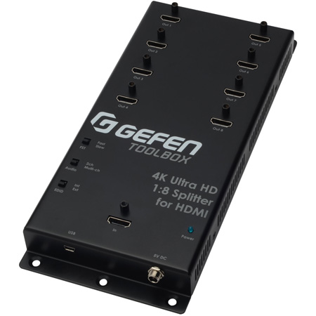 Gefen GTB-HD4K2K-148C-BLK 4K Ultra HD 1:8 Splitter for HDMI - Black