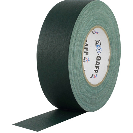 Pro Tapes 001UPCG255MGRN Pro Gaff Gaffers Tape GRGT-60 - 2 Inch x 55 Yards - Forest Green