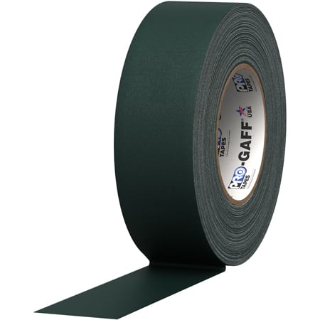 Pro Tapes 001UPCG255MGRN Pro Gaff Gaffers Tape GRGT-60 - 2 Inch x 55 Yards - Forest Green