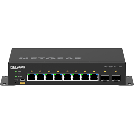 Netgear AV Line M4250 Series GSM4210PX 10-Port / 8x PoE+ 220W / 2x SFP+ Managed Desktop Ethernet Switch
