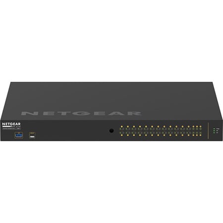 Netgear AV Line M4250 Series GSM4230PX 30-Port / 24x PoE+ 480W / 2x 1G / 4x SFP+ Managed Ethernet Switch