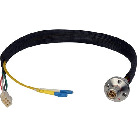 Camplex HF-FXWBP3LC-12IN LEMO FXW to Duplex LC & 6-Pin AMP MATE-N-LOCK Power Fiber Breakout Cable - 12 Inch