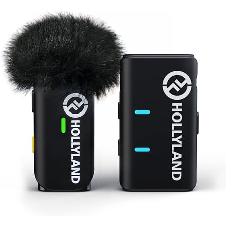 Hollyland Lark M1 Solo 1 Person Wireless Clip-On Lavalier Microphone System - Black