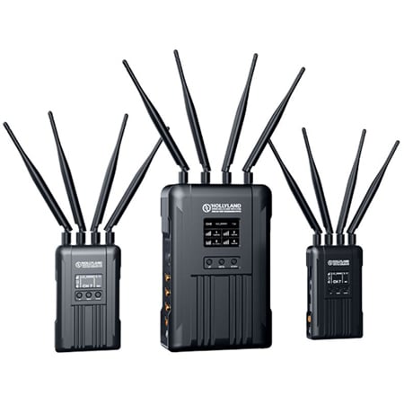 Hollyland SYSCOM 421S-2TX1RX 1800 Foot Range SDI/HDMI Wireless Video/Audio System - 2 Transmitters and 1 Receiver