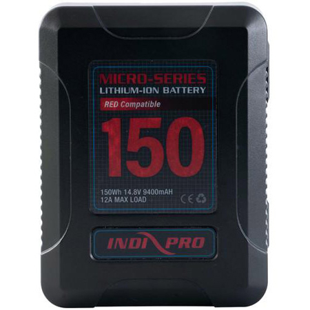 IndiPro Tools RDM150S Micro-Series 150Wh V-Mount Li-Ion Camera Battery (RED Compatible)