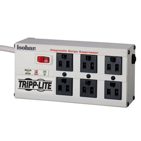 Tripp Lite ISOBAR6ULTRA 6-Outlet All Metal Housing Isobar Surge Suppressor