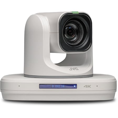 JVC KY-PZ510NWU Ultra Wide Angle 4K60P NDI/HEVC Auto-Tracking PTZ Camera with 3G-SDI/HDMI/USB/IP Output - White