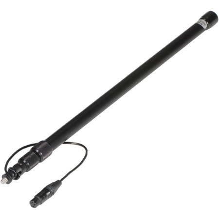 K-Tek KE69CC 3-Section Aluminum Boom Pole with Coiled Cable - 5 Foot 9 Inches