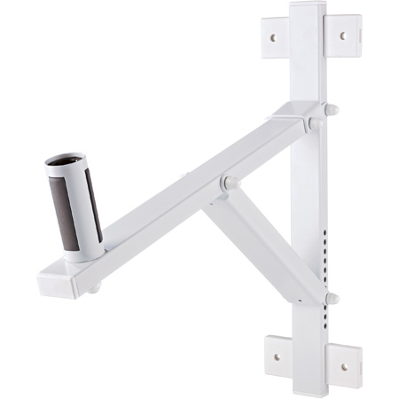 K&M 24110WH Speaker Wall Mount - Up to 22 Degree Tilt - White - Each