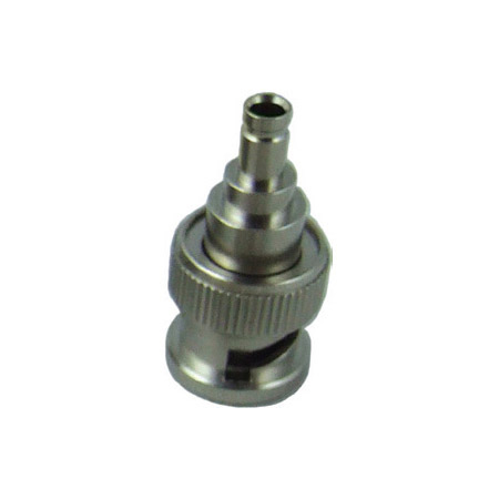 Kings 206H-034-00001N 1.0/2.3 DIN Female To BNC Male Inline Adapter - Nickel