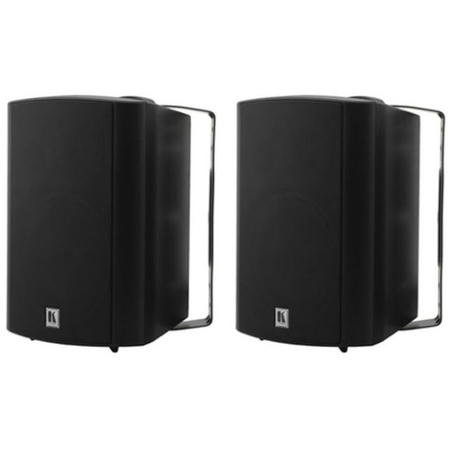 Kramer GALIL 6-O 6.5-Inch 2-Way On-Wall Speakers with Multi-Tap Power Transformer - Pair - Black