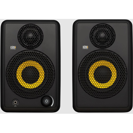 KRK GOAUX 3 -  3 Inch Portable Bluetooth Nearfield Monitors with Stands and Carry Bag - Pair