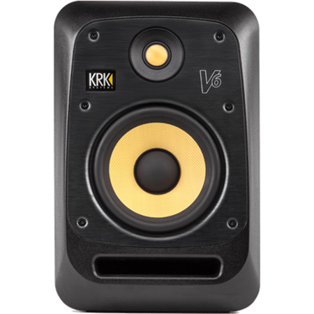 KRK V6S4-NA 6.5 Inch 2-Way 155 Watt Full Range Active Studio Monitor - 120V - Black