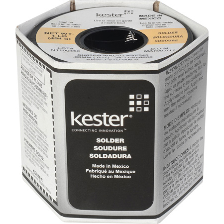 Kester 2% Silver Solder 21AWG 031 Diameter One Pound Roll