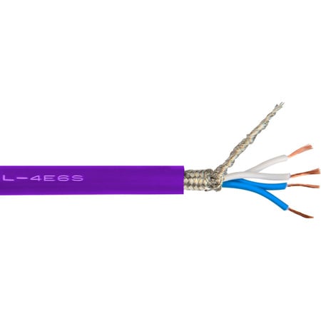 Canare L-4E6S Star-Quad Microphone Cable 1000ft Roll - Purple