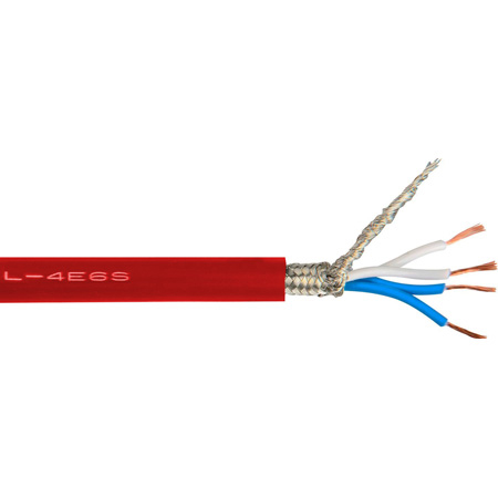 Canare L-4E6S Star-Quad Microphone Cable 1000ft Roll - Red