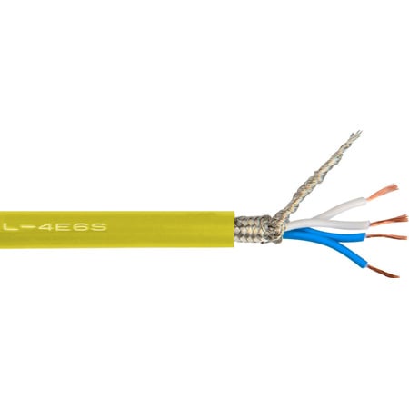 Canare L-4E6S Star-Quad Microphone Cable 1000ft Roll - Yellow