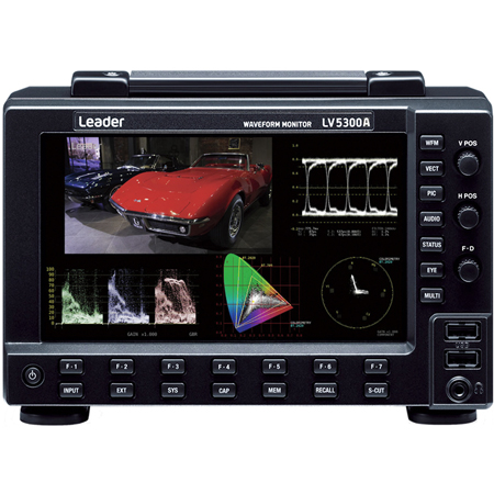 Leader LV5350 Waveform Monitor w/ Dual 3G SDI Inputs & 7-inch Full HD Panel w/ Touch Panel Function.