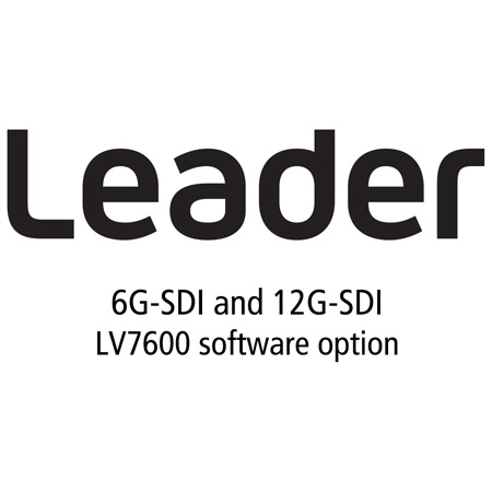 Leader LV7600-SER29 6G-SDI and 12G-SDI for LV7600 (software option)