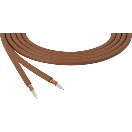Canare LV-61S RG59 75 Ohm Video Coaxial Cable 500ft Roll - Brown