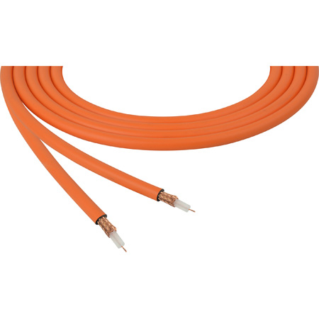 Canare LV-61S RG59 75 Ohm Video Coaxial Cable 500ft Roll - Orange