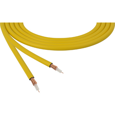 Canare LV-61S RG59 75 Ohm Video Coaxial Cable 500ft Roll - Yellow