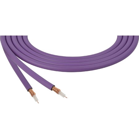 Canare LV-61S RG59 75 Ohm Video Coaxial Cable by the Foot - Purple
