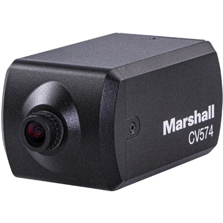 Marshall CV574 Miniature 4K UHD60 POV Camera with 4.0mm Prime Lens - NDIHX3 / SRT / HDMI / PoE