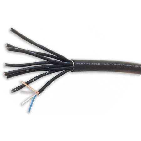 Mogami W2932 Analog 8-Pair Audio Snake Cable Black Per Foot