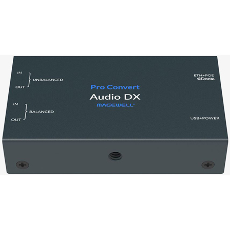 Magewell 64260 Pro Convert Audio DX - Multi-Format Bi-Directional IP Audio Converter/Capture w/ PoE/Dante/SRT Support