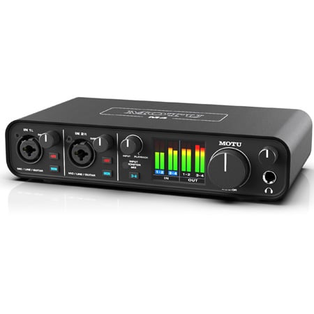 Motu M4 USB Audio Interface with Studio-Quality Sound with 4 Inputs and 4 Outputs