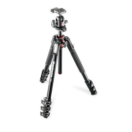 Manfrotto MT190XPRO4 Aluminum 4 Section Tripod with Quick Power Lock System