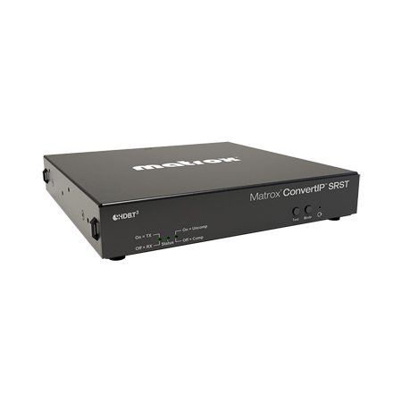 Matrox CONVERT IP SRST Single-Channel RJ45/SFP HDBaseT-to-IP Converter