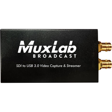 MuxLab 500705 SDI to USB3.0 Video Capture & Stream with Audio In
