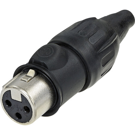 Neutrik NC3FX-TOP Female 3 pin Heavy-duty sealed XLR connector nickel/gold TRUE OUTDOOR PROTECTED (TOP)