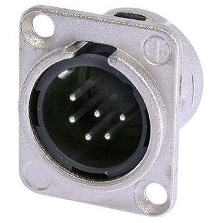 Neutrik NC6MD-L-1 6-Pin XLR Male Panel/Chassis Mount Connector