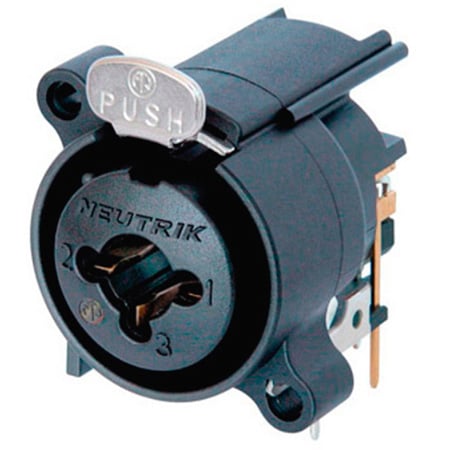 Neutrik NCJ6FA-H 3 Pole XLR-F w/1/4 Inch Stereo Jack (Horizontal PCB)