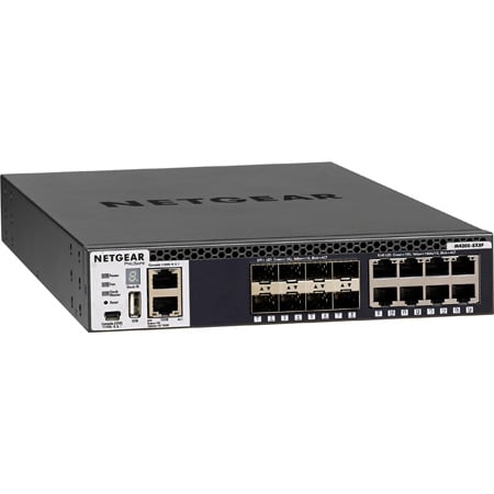 Netgear AV Line XSM4316S-100NES ProSafe M4300-8X8F Stackable 10 Gigabit 16-Port Ethernet Managed Switch